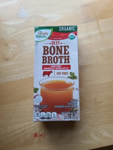 Is it Soy Free? Simply Nature Organic Non-gmo Beef Bone Broth