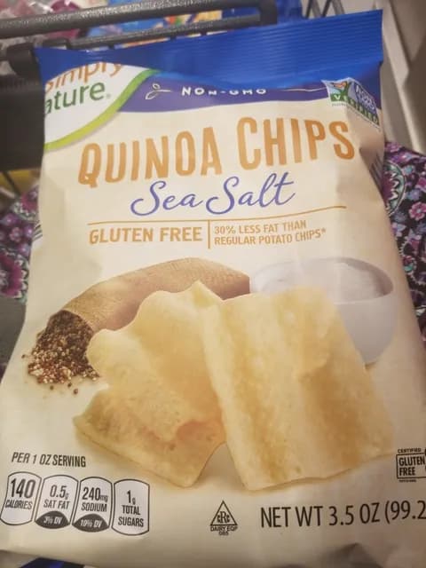 Is it Egg Free? Simply Nature Sea Salt Quinoa Chips