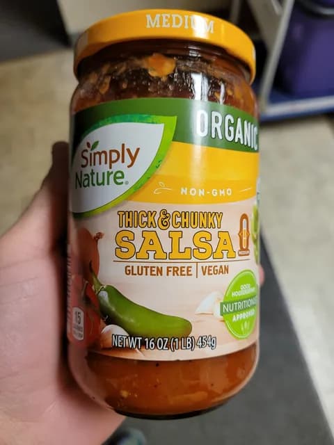 Is it Egg Free? Simply Nature Organic Thick & Chunky Medium Salsa