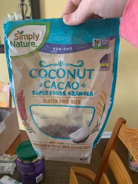 Is it Egg Free? Simply Nature Coconut Cacao Super Foods Granola