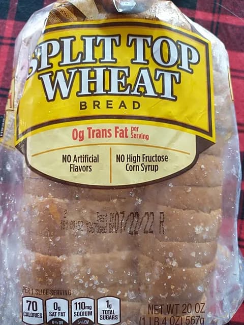 Is it Egg Free? Split Top Wheat Bread