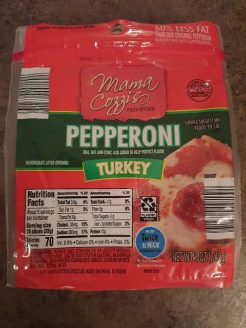 Is it Egg Free? Mama Cozzi's Pizza Kitchen Turkey Pepperoni