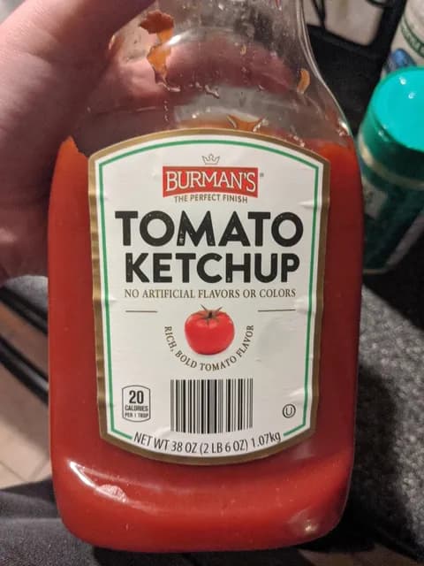 Is it Vegetarian? Burman's Tomato Ketchup Rich, Bold Tomato Flavor