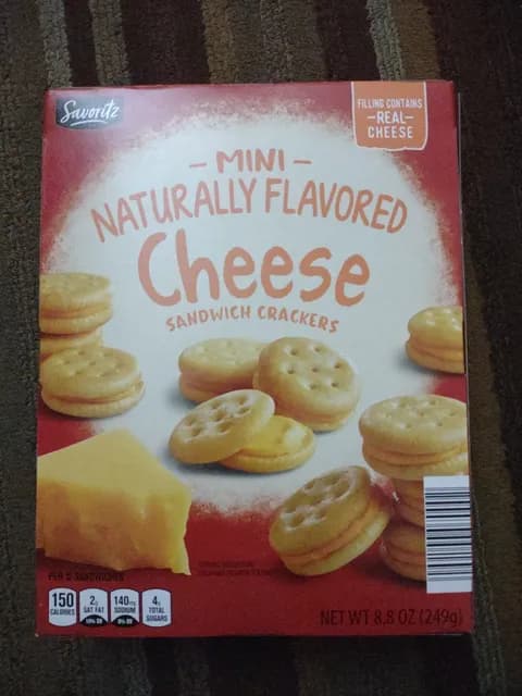 Is it Gelatin free? Savoritz Mini Naturally Flavored Cheese Sandwich Crackers