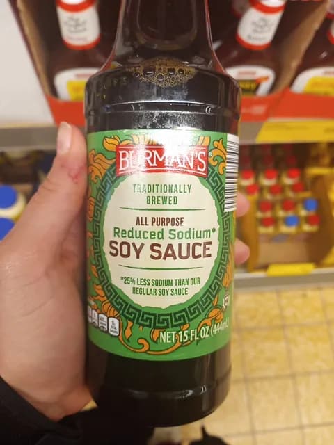 Is it Soy Free? Burman's All Purpose Reduced Sodium Soy Sauce