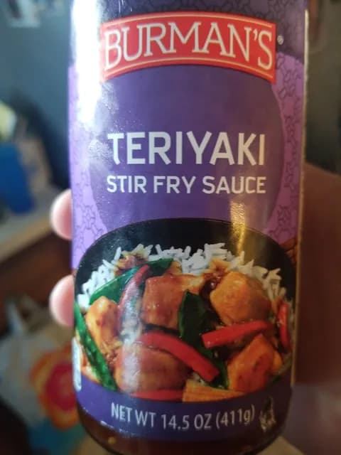 Is it Soy Free? Burman's Teriyaki Stir Fry Sauce