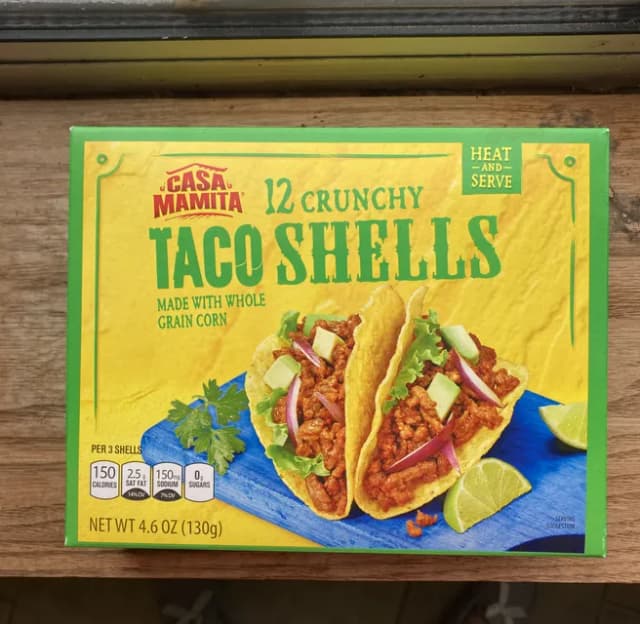 Is it Egg Free? Casa Mamita 12 Crunchy Taco Shells