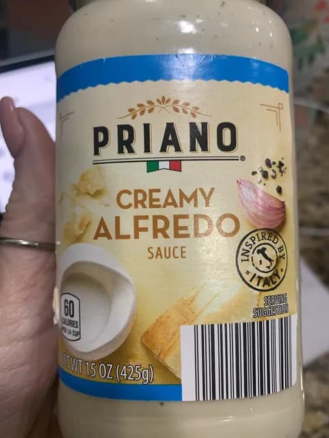 Is it Egg Free? Priano Creamy Alfredo Sauce