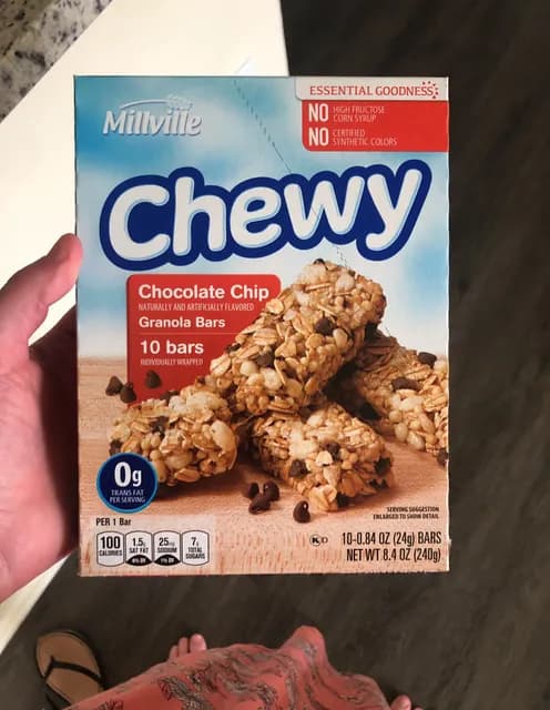 Is it Egg Free? Millville Chewy Chocolate Chip Granola Bars