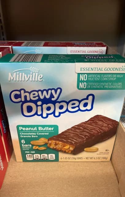 Is it Soy Free? Millville Chewy Dipped Peanut Butter Chocolate Covered Granola Bars