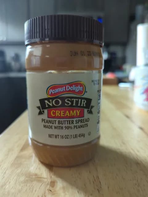 Is it Egg Free? Peanut Delight No Stir Creamy Peanut Butter Spread Made With 90% Peanuts