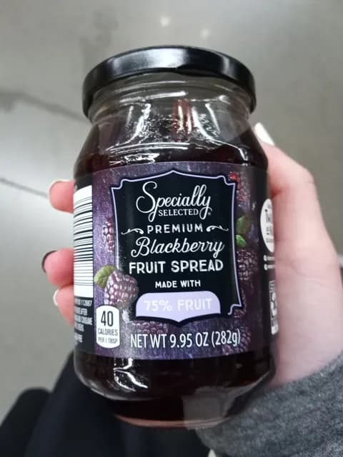 Is it Gluten Free? Specially Selected Premium Blackberry Fruit Spread Made With 75% Fruit