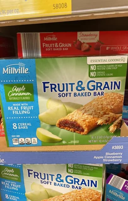 Is it Egg Free? Millville Fruit & Grain Apple Cinnamon Soft Baked Bar