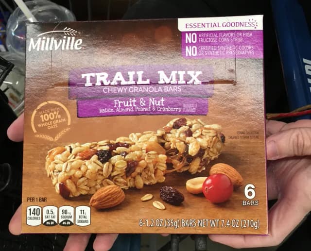 Is it Soy Free? Millville Trail Mix Chewy Granola Bars Fruit & Nut