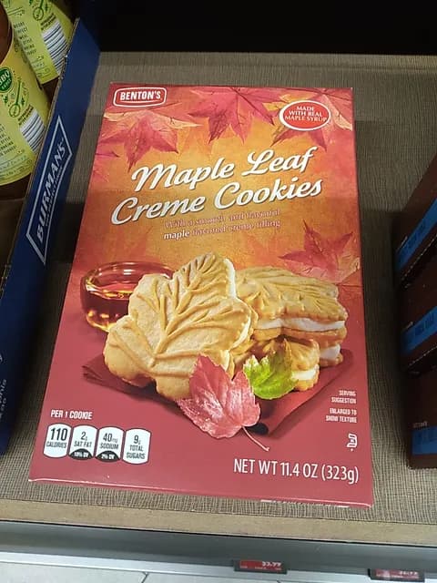 Is it Dairy Free? Benton's Maple Leaf Creme Cookies