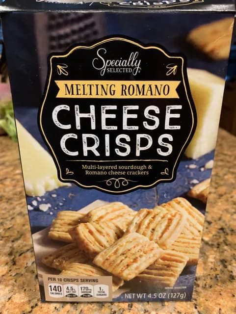 Is it Gelatin free? Specially Selected Melting Romano Cheese Crisps