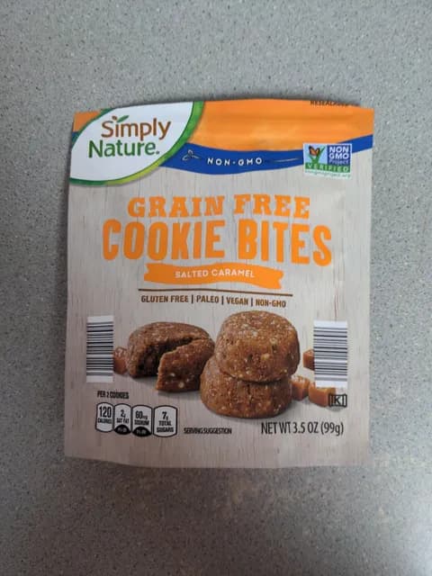 Is it Egg Free? Simply Nature Grain Free Salted Caramel Cookie Bites