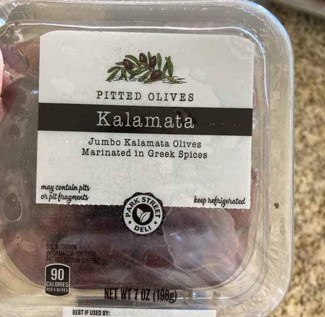 Is it Egg Free? Park Street Deli Pitted Jumbo Kalamata Olives