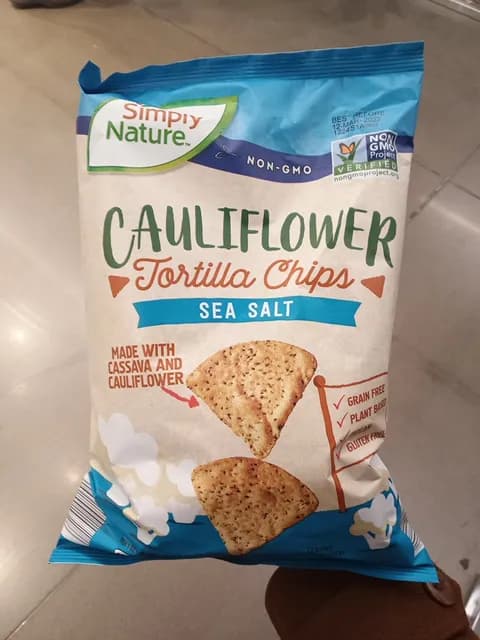 Is it Soy Free? Simply Nature Cauliflower Tortilla Chips Sea Salt