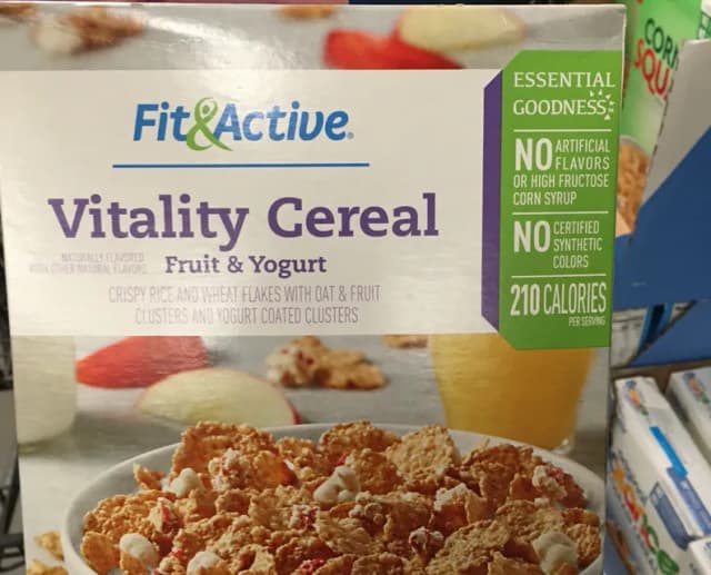 Is it Gluten Free? Fit&active Vitality Cereal Fruit & Yogurt