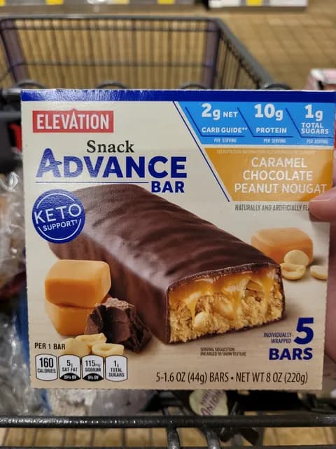 Is it Soy Free? Elevation Caramel Chocolate Peanut Nougat Snack Advance Bar