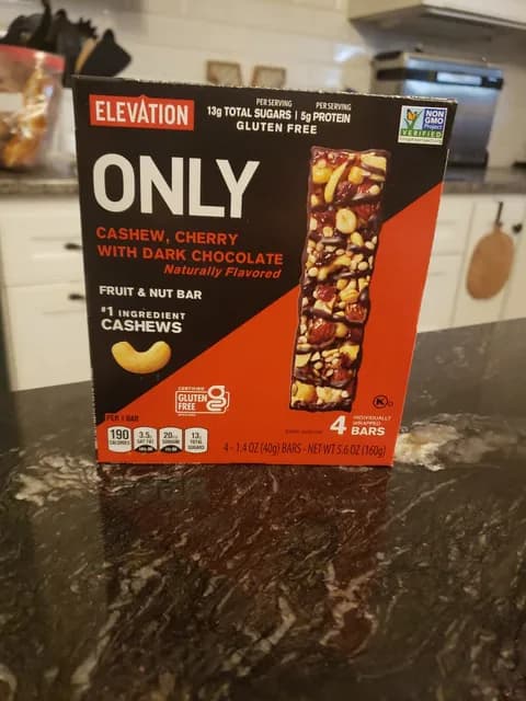 Is it Soy Free? Elevation Only Cashew, Cherry With Dark Chocolate Bars