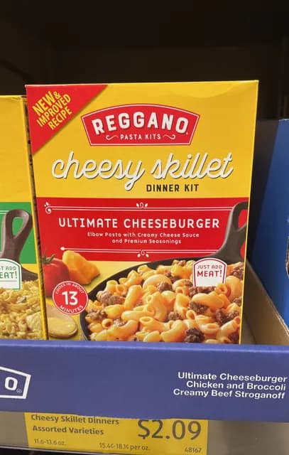 Is it Gelatin free? Reggano Cheesy Skillet Dinner Kit Ultimate Cheeseburger