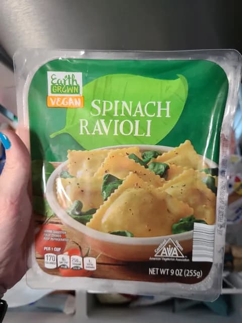 Is it Egg Free? Earth Grown Vegan Spinach Ravioli