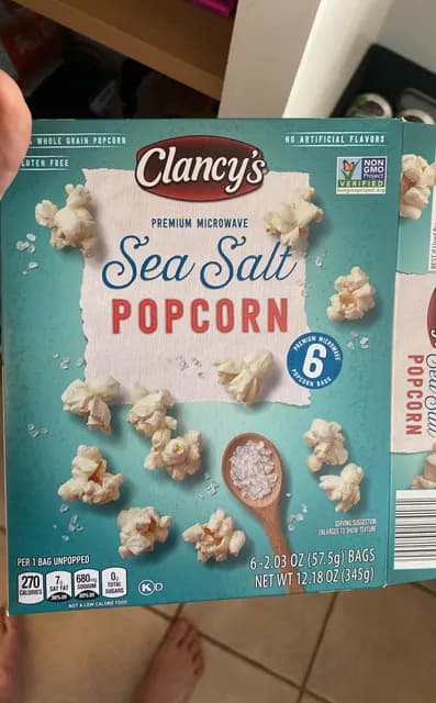 Is it Soy Free? Clancy's Sea Salt Popcorn