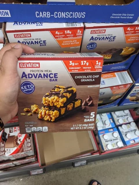 Is it Soy Free? Elevation Protein Meal Advance Bar Chocolate Chip Granola