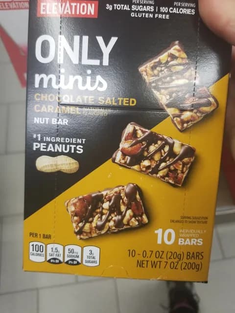 Is it Egg Free? Elevation Only Minis Chocolate Salted Caramel Nut Bar