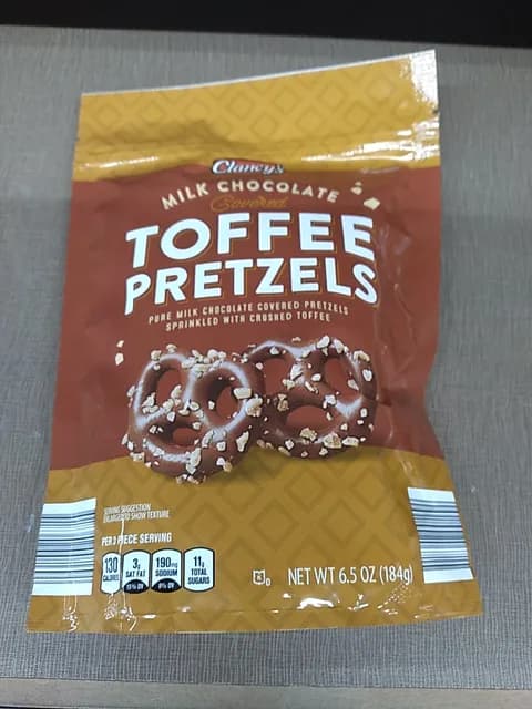 Is it Egg Free? Clancy's Milk Chocolate Covered Toffee Pretzels