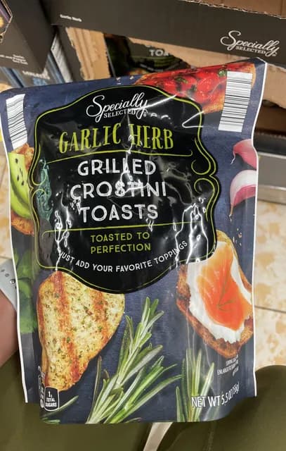 Is it Egg Free? Specially Selected Garlic Herb Grilled Crostini Toasts