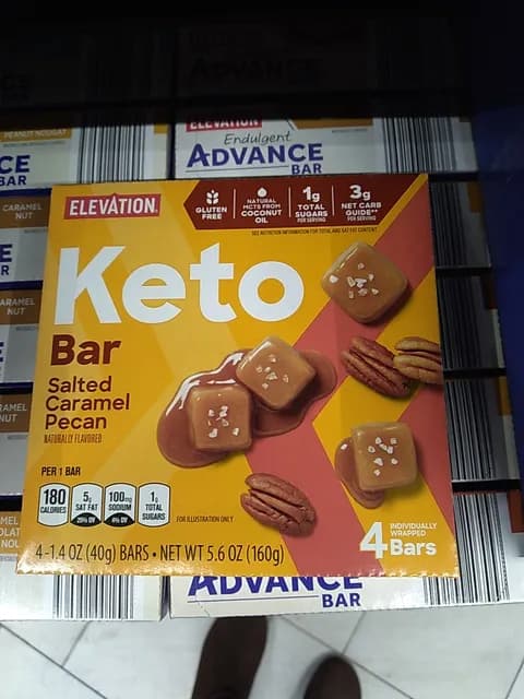 Is it Egg Free? Elevation Keto Bar Salted Caramel Pecan