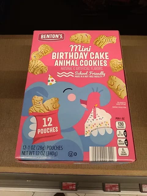 Is it Egg Free? Benton's Mini Birthday Cake Animal Cookies