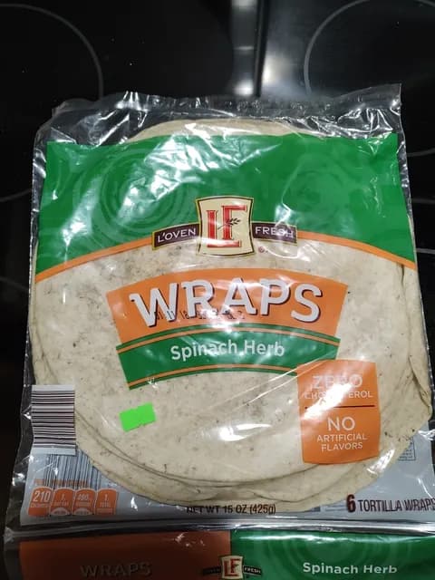 Is it Gelatin free? L'oven Fresh Spinach Herb 6 Tortilla Wraps