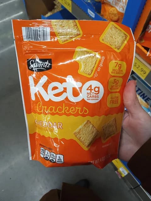 Is it Egg Free? Savoritz Keto Crackers Cheddar Naturally Flavored