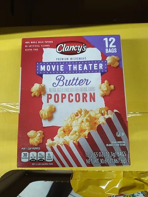 Is it Egg Free? Clancy's Movie Theater Butter Popcorn