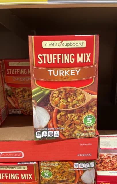 Is it Egg Free? Chef's Cupboard Turkey Flavor Stuffing Mix