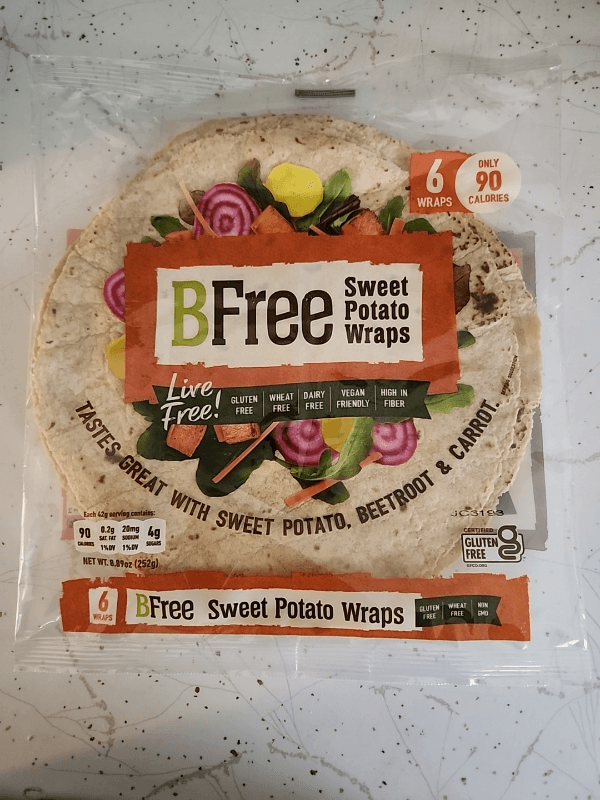 Is it Dairy Free? Sweet Potato Wrap Gluten Free