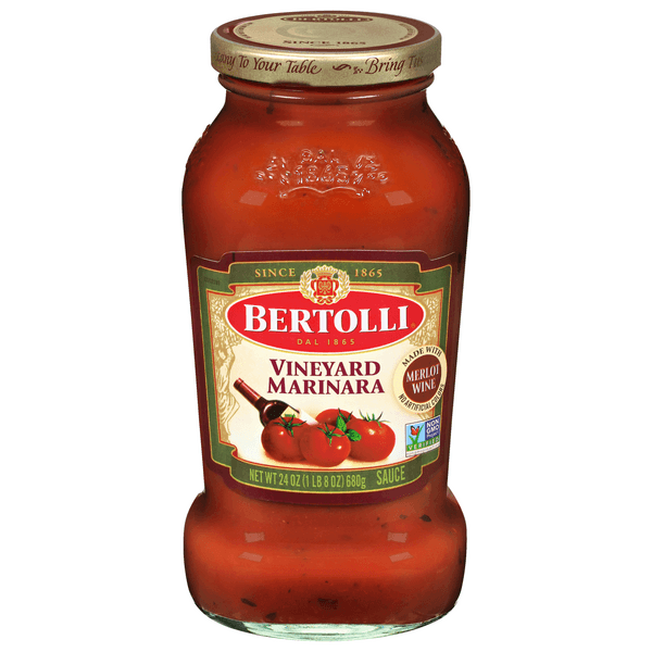 Is it Dairy Free? Bertolli Vineyard Marinara Sauce With Merlot Wine, Authentic Tuscan Style Pasta Sauce Made With Vine-ripened Tomatoes, Herbs And Spices And Merlot