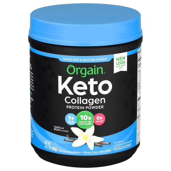 Is it Dairy Free? Orgain Keto Protein Powder Ketogenic Collagen With Mct Oil Vanilla