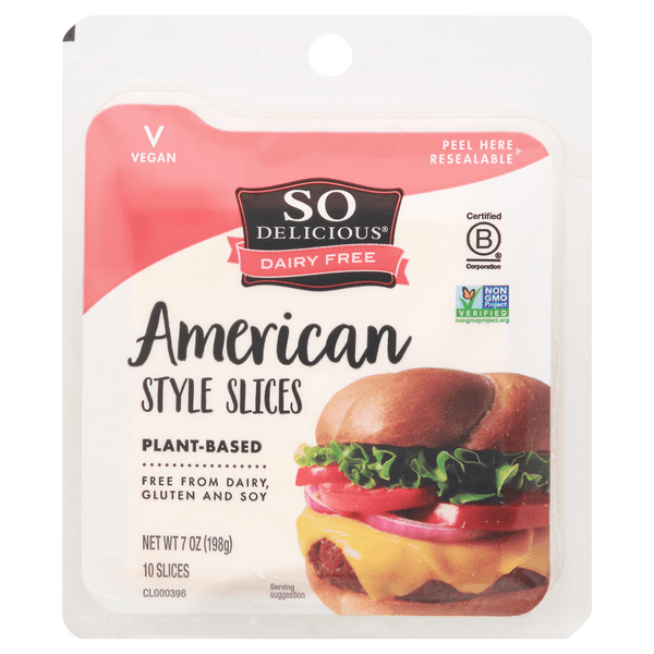 Is it Soy Free? So Delicious Dairy Free American Style Cheese Slices Plant Based