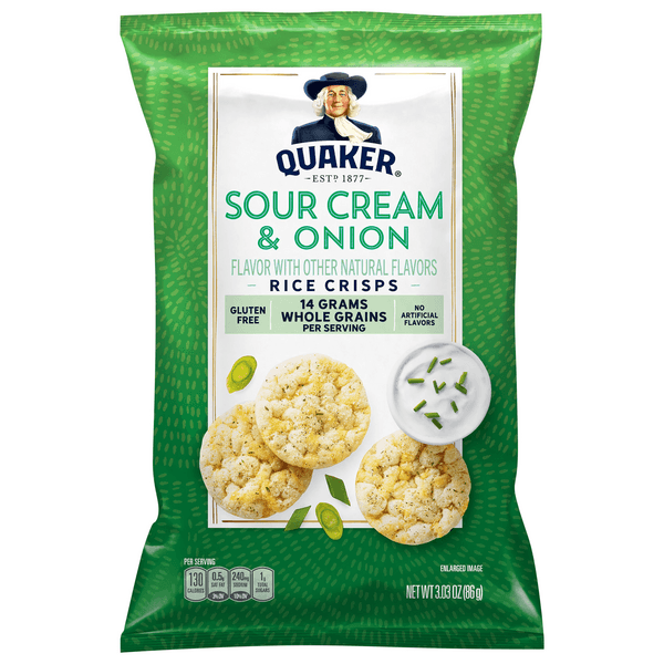 Is it Soy Free? Quaker Popped Rice Crisps Gluten Free Sour Cream & Onion