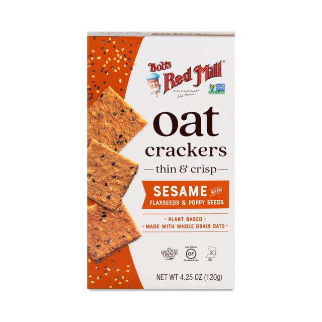 Is it Lactose Free? Bob's Red Mill Sesame With Flaxseeds & Poppy Seeds Oat Crackers