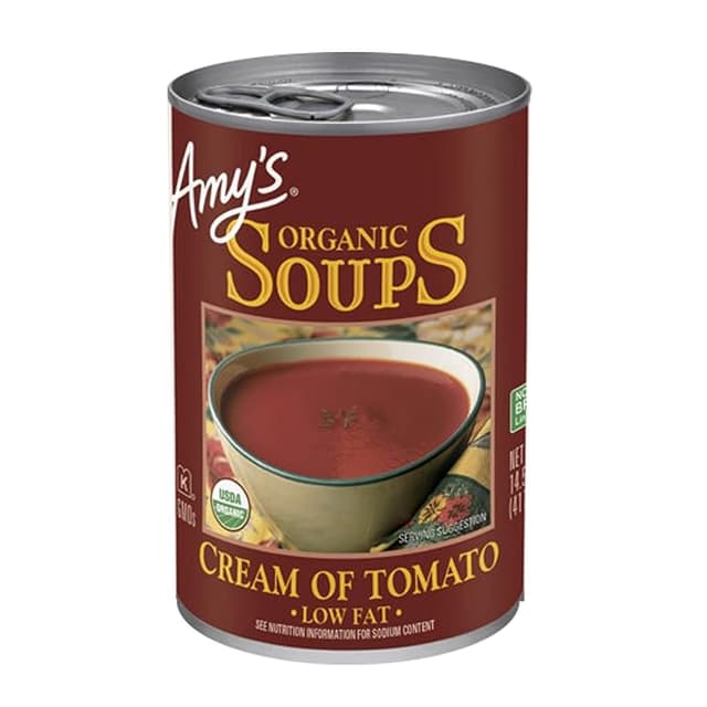 Is it Milk Free? Amy's Kitchen Organic Cream Of Tomato Soup, Low Fat