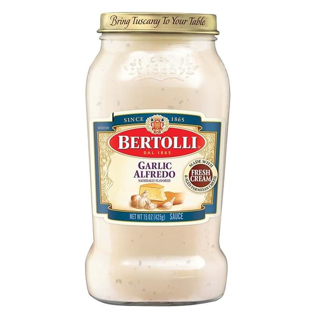 Is it Shellfish Free? Bertolli Garlic Alfredo Sauce With Aged Parmesan Cheese