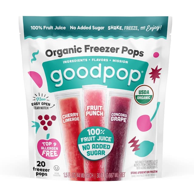 Is it Dairy Free? Goodpop Organic Freezer Pops