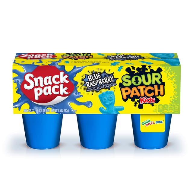 Is it Shellfish Free? Snack Pack Sour Patch Kids Juicy Gels Blue Raspberry