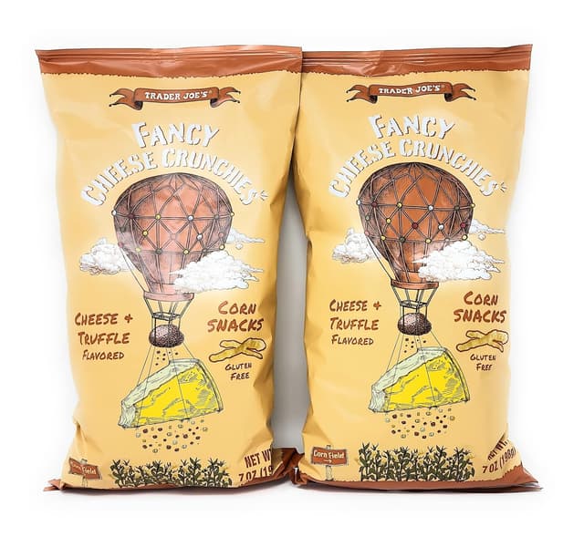 Is it Egg Free? Trader Joe's Fancy Cheese Crunchies Cheese + Truffle Corn Snacks